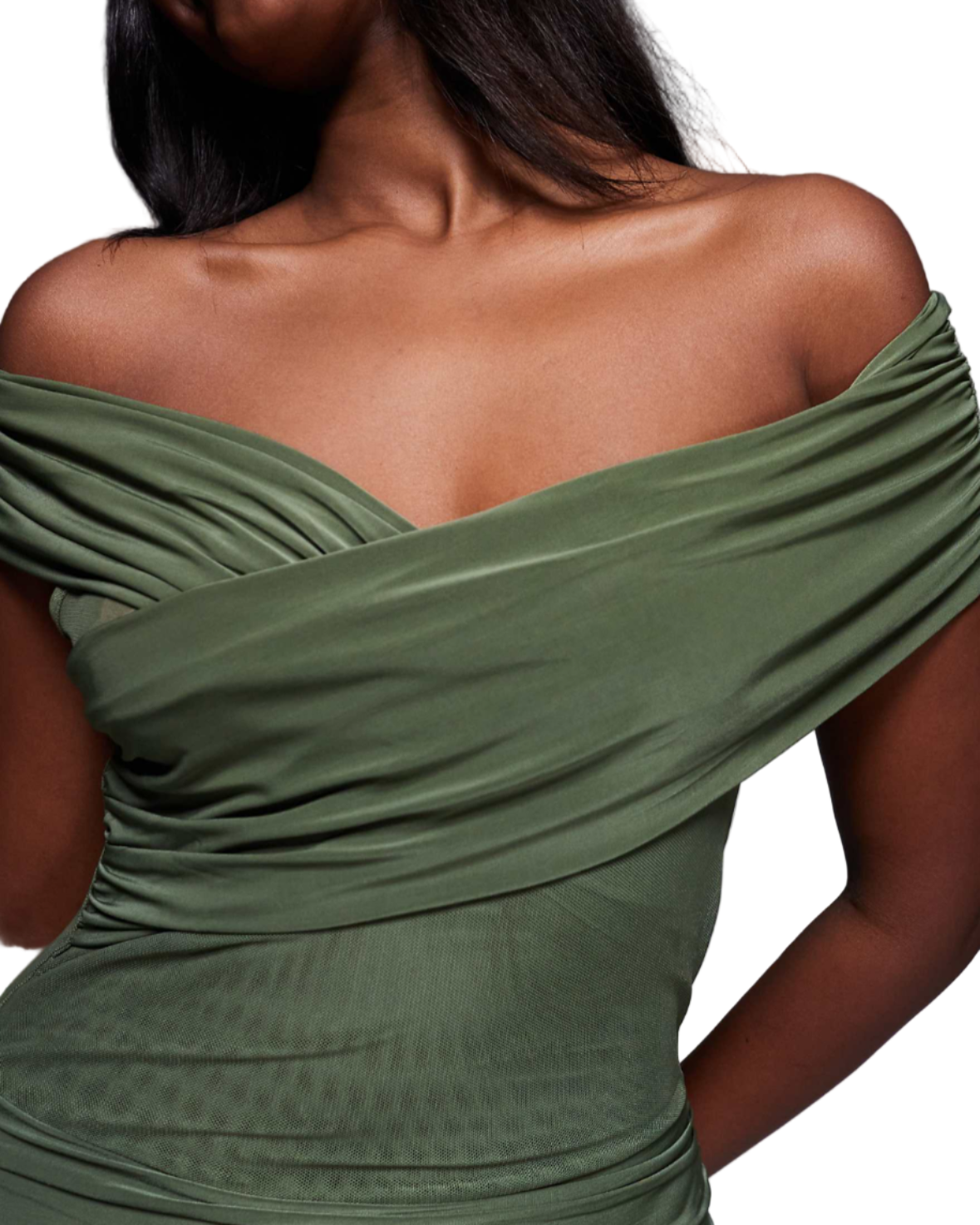 off shoulder maxi dress